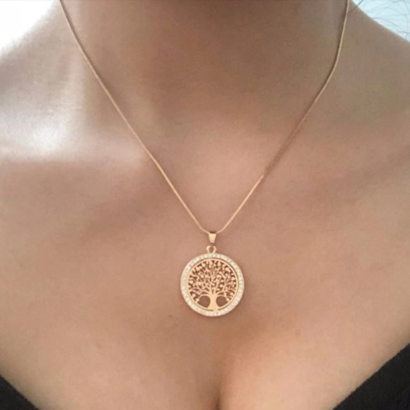 Gold Tree of Life Necklace - Picture 3 of 7